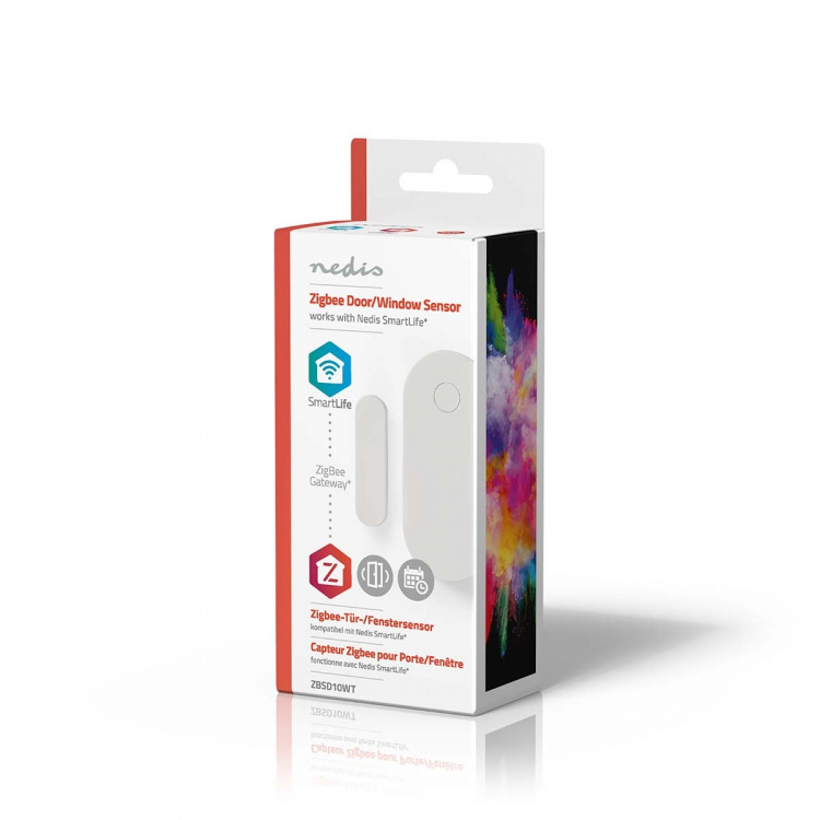 Nedis SmartLife-oviikkuna-anturi | Zigbee 3.0 | Paristokäyttöinen | Android™ / IOS | Valkoinen
