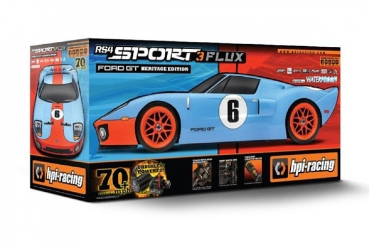 HPI RS4 Sport 3 Flux Ford GT Heritage Edition 1:10 Electric Onroad