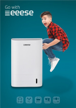 Mark - kompakt & tyst avfuktare, timer, 40m2, absorptionsteknologi - Arbetstemperatur