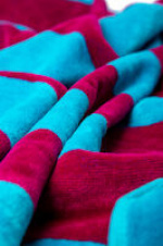 Lord Nelson VICTORY Beach Towel Cabana, Turkos/Ceris, 80x160 cm