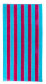Lord Nelson VICTORY Beach Towel Cabana, Turkos/Ceris, 80x160 cm