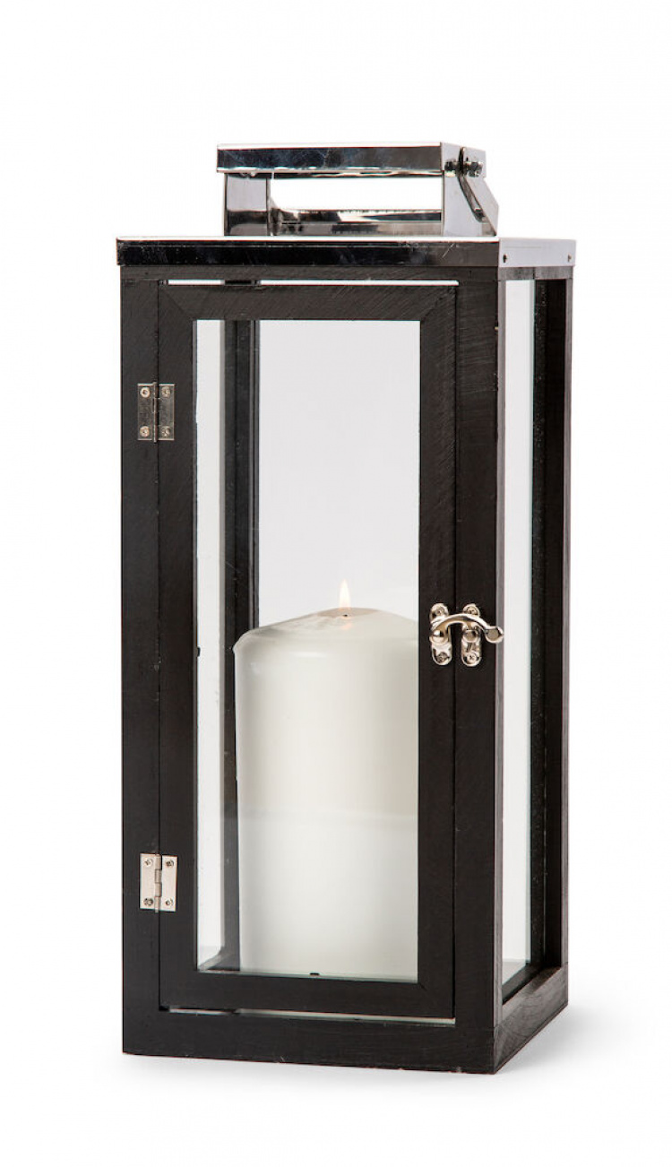 Orrefors Jernverk Mäntypuinen lyhty, 40 cm, Musta Orrefors Jernverk Mäntypuinen lyhty, 40 cm, Musta