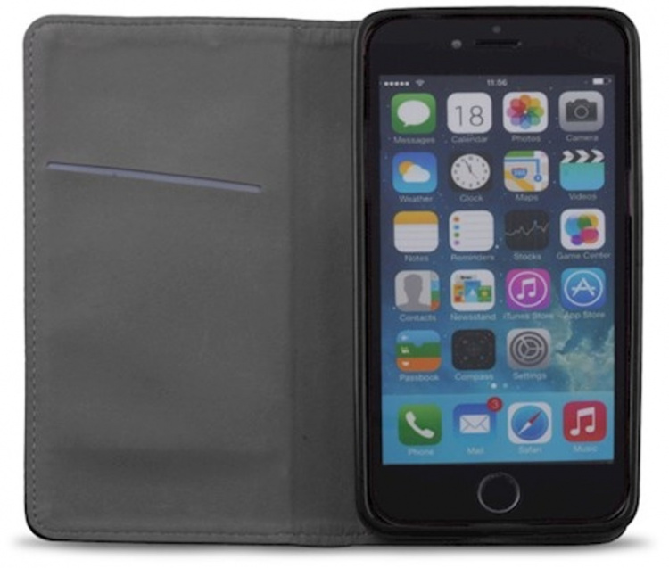 Älykäs magneettisuljettava kotelo iPhone 13 Minille, musta Älykäs magneettisuljettava kotelo iPhone 13 Minille, musta