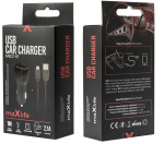Maxlife MXCC-01 USB-autolaturi 1x USB 2.1A + microUSB-kaapeli