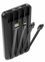 Forever TB-411 Virtapankki kaapeleilla, 10 000 mAh:n teho