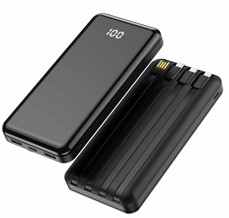 Forever TB-411 Virtapankki kaapeleilla, 10 000 mAh:n teho