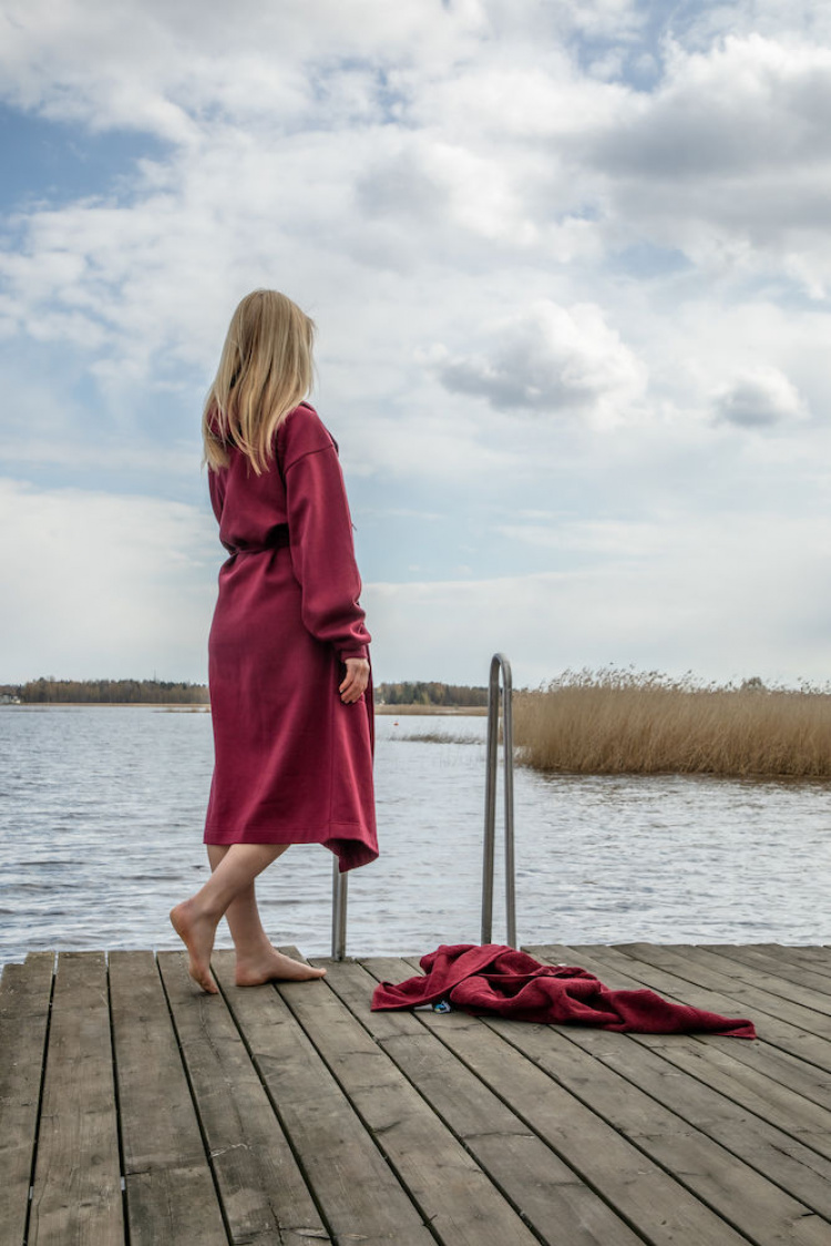 Kosta Linnewäfveri Badrock College, Vinröd, L/XL