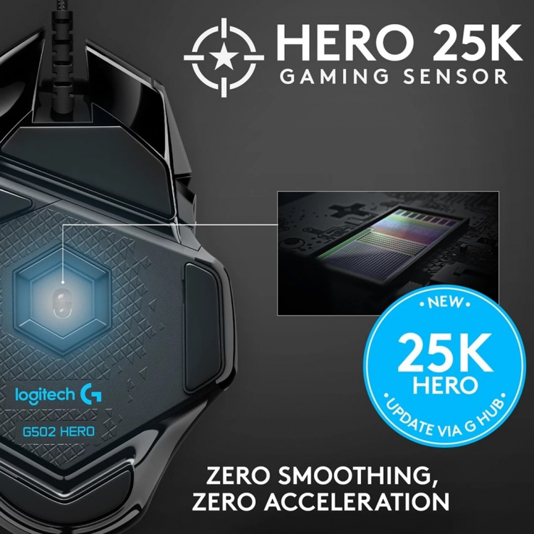 Logitech G502 HERO High Performance Gaming Mouse