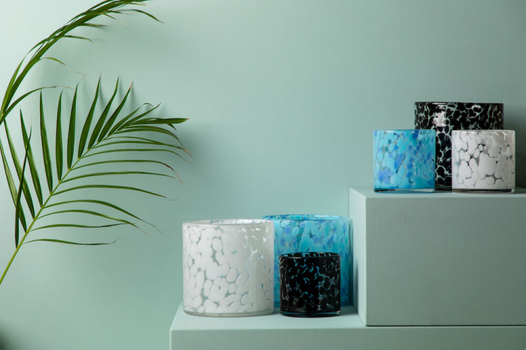 Orrefors Jernverk Kuvioitu 15x15, sininen