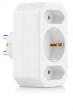 Kolme pistorasiaa sisältävä haarapistoke Kolme pistorasiaa sisältävä haarapistoke