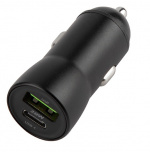 Maxlife MXCC-04 PD QC autolaturi 1x USB-C 1x USB 20W, musta