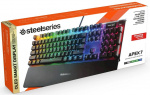 SteelSeries Apex 7 -pelinäppäimistö, jossa on RGB- ja OLED-näyttö