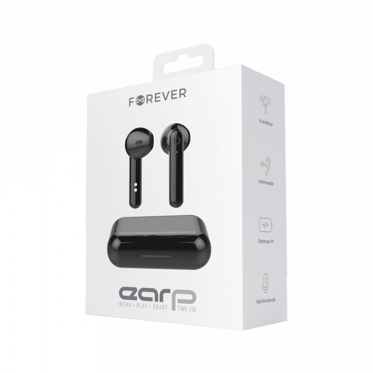 Forever TWE-110 Earp Bluetooth-kuulokkeet, musta