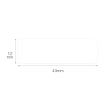 Lämpötarrat Niimbot D11 etikettikoneeseen, itseliimautuvat, 12x40mm, valkoinen