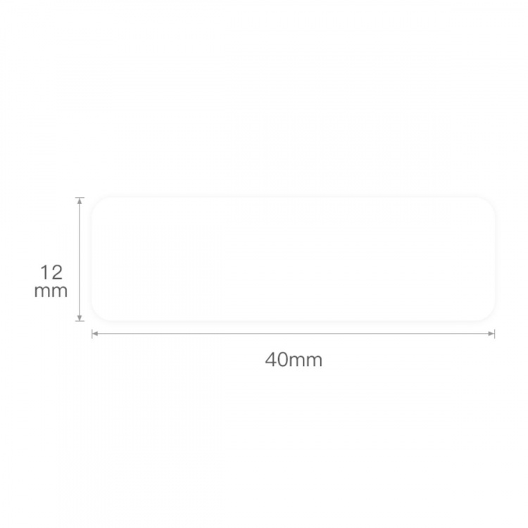 Lämpötarrat Niimbot D11 etikettikoneeseen, itseliimautuvat, 12x40mm, valkoinen
