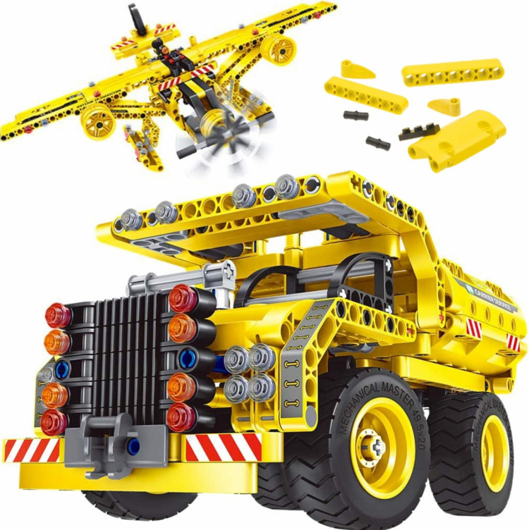 Lego Goodyear-lisensoitu - 2 in 1 - Dumpperi ja lentokoneet