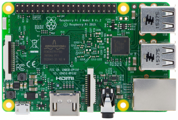 Raspberry Pi Malli 3B, 1GB  Raspberry Pi Malli 3B, 1GB