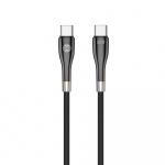 Forever Tyylikäs kaapeli USB-C - USB-C 1,0 m 60W musta Forever Tyylikäs kaapeli USB-C - USB-C 1,0 m 60W musta