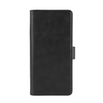 Essentials Motorola Moto G24 Power PU plånboksfodral med 3-kortplatser, Svart