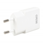 DELTACO USB-C väggladdare, 1x USB-C PD 30 W, slimmad storlek, stödjer PPS DELTACO USB-C väggladdare, 1x USB-C PD 30 W, slimmad storlek, stödjer PPS