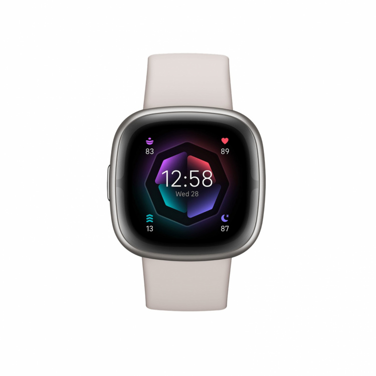 Fitbit Sense 2, Vit/Platinum Fitbit Sense 2, Vit/Platinum