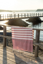 Lord Nelson Victory Hamam Morhult Badlakan, Röd, 90x150 cm