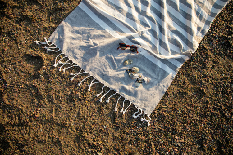 Lord Nelson Victory Hamam Morhult Badlakan, Grå, 90x150 cm