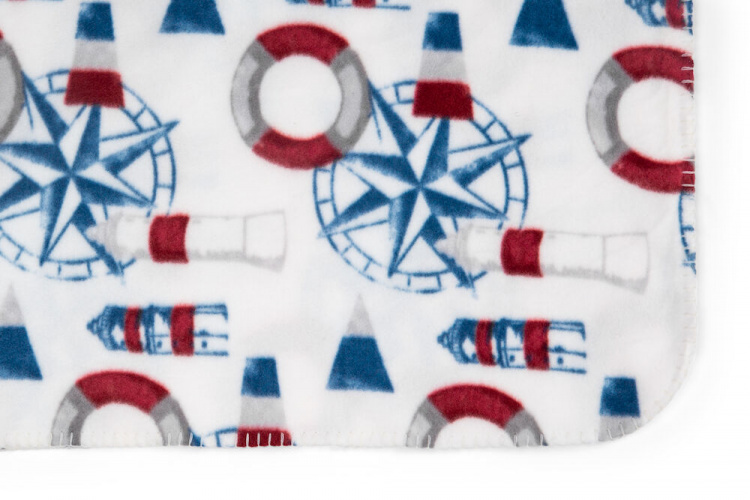 Lord Nelson Victory Fleeceponcho Kuling, Vit, 120x160 cm