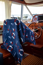 Lord Nelson Victory Fleeceponcho Kuling, Vit, 120x160 cm