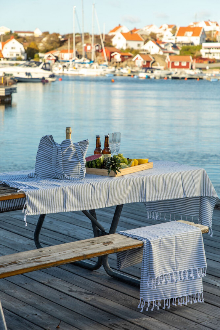 Lord Nelson Victory Hamam Medbo Badlakan, Blå, 90x150 cm