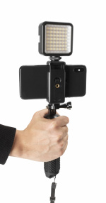 GadgetMonster Vlogging Stick LED-valolla varustettuna