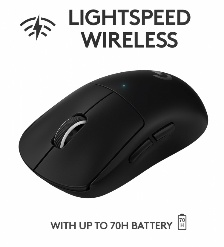 Logitech PRO X SUPERLIGHT langaton pelihiiri, musta Logitech PRO X SUPERLIGHT langaton pelihiiri, musta