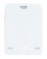 Adler AD 3177w Keittiövaaka 10kg, USB-lataus, valkoinen Adler AD 3177w Keittiövaaka 10kg, USB-lataus, valkoinen