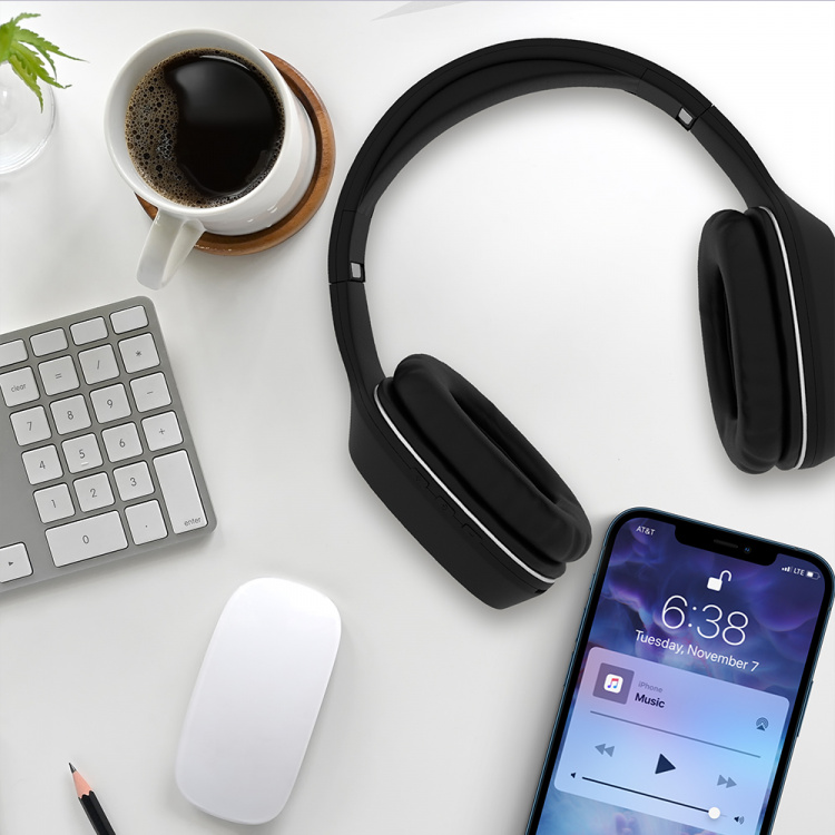 Forever BTH-505 Langattomat kuulokkeet, On-ear, musta