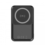 Forever MATB-100 Powerbank langattomalla latauksella, PD QC 22.5W 10000 mAh, musta