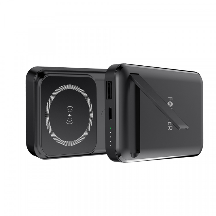 Forever MATB-100 Powerbank langattomalla latauksella, PD QC 22.5W 10000 mAh, musta