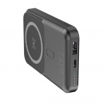 Forever MATB-100 Powerbank langattomalla latauksella, PD QC 22.5W 10000 mAh, musta