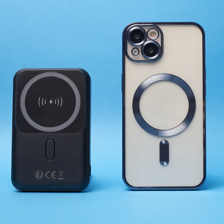 Forever MATB-100 Powerbank langattomalla latauksella, PD QC 22.5W 10000 mAh, musta