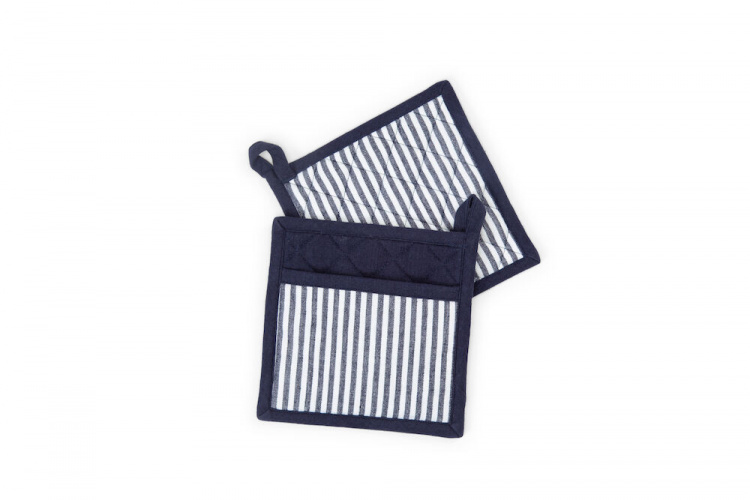 Lord Nelson Victory Grytlappar 2-pack, Vit/Marin