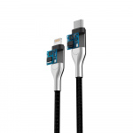 Forever Core - USB-C/Lightning (3A) MFI musta, 1,5m