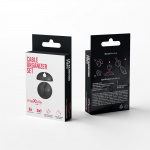 Maxlife Home Office kaapelinjärjestelijäsarja 3x1 reikää musta