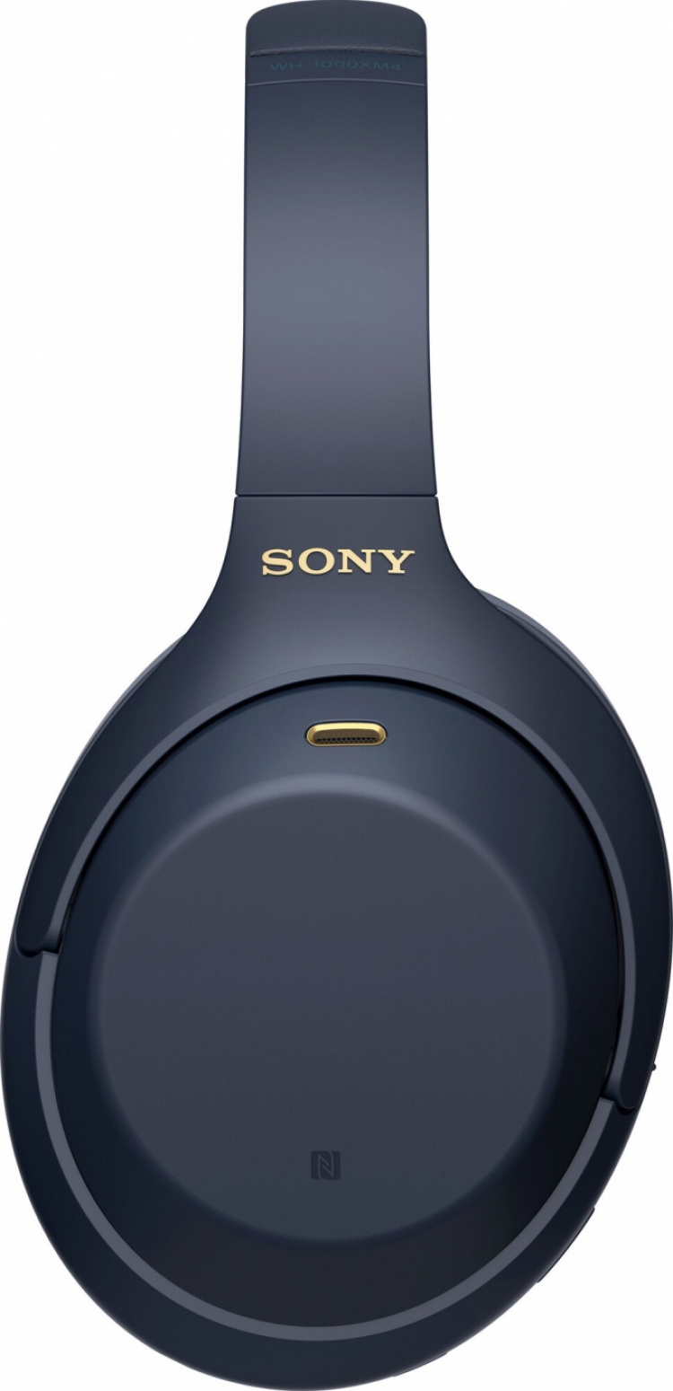 Sony langattomat ympärikuulokkeet WH-1000XM4, sininen