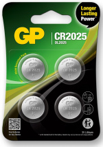 GP Nappiparisto litium CR2025, 4-pakkaus GP Nappiparisto litium CR2025, 4-pakkaus