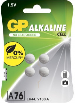 GP nappiparisto 76A, 1.5V, LR44, 4-pack, 4 kpl GP nappiparisto 76A, 1.5V, LR44, 4-pack, 4 kpl