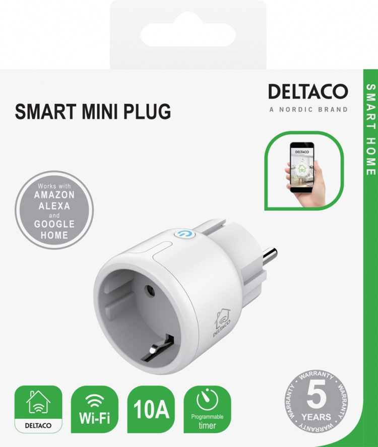DELTACO Smart Mini Plug Slim