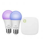 Adurosmart Startpack, 2 E27 RGB + Bridge 16milj. väriä 2200-6500k ZigBee Adurosmart Startpack, 2 E27 RGB + Bridge 16milj. väriä 2200-6500k ZigBee