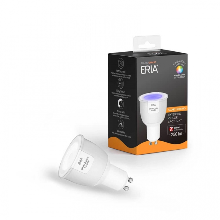 Adurosmart ZigBee GU10 RGB Spot 16milj. väriä 2200-6500k Adurosmart ZigBee GU10 RGB Spot 16milj. väriä 2200-6500k