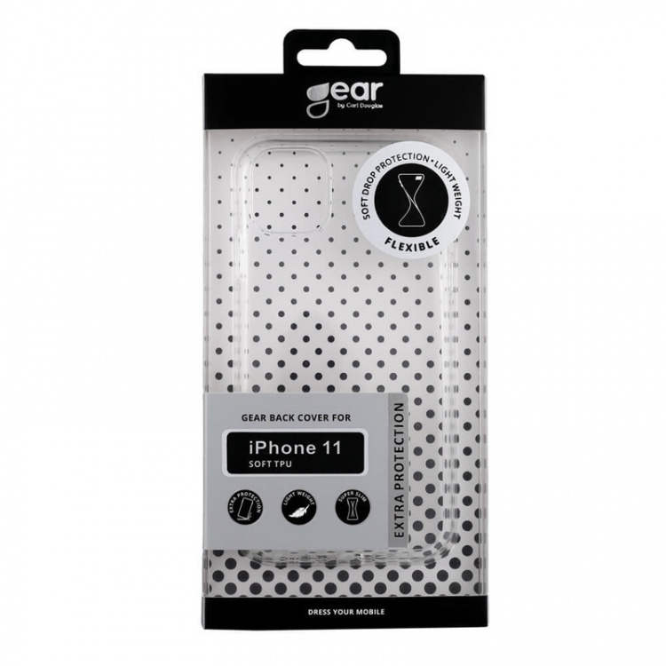 Gear Suojakuori TPU Läpinäkyvä - iPhone 11 Gear Suojakuori TPU Läpinäkyvä - iPhone 11