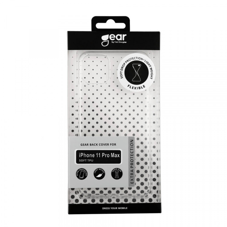 Gear Suojakuori TPU Läpinäkyvä - iPhone 11 Pro Max