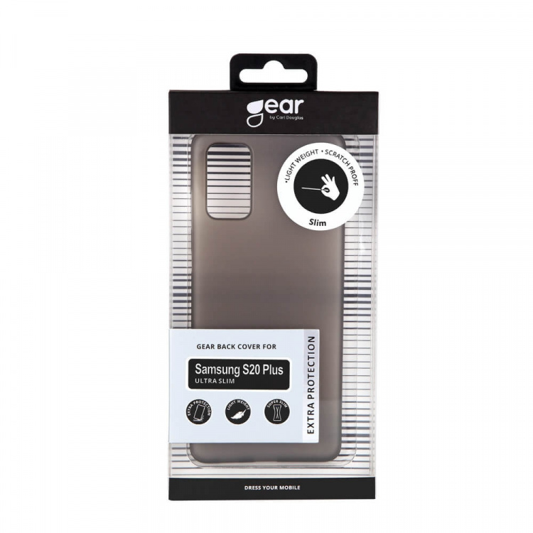 Gear Suojakuori Ultraslim Musta - Samsung S20 Plus